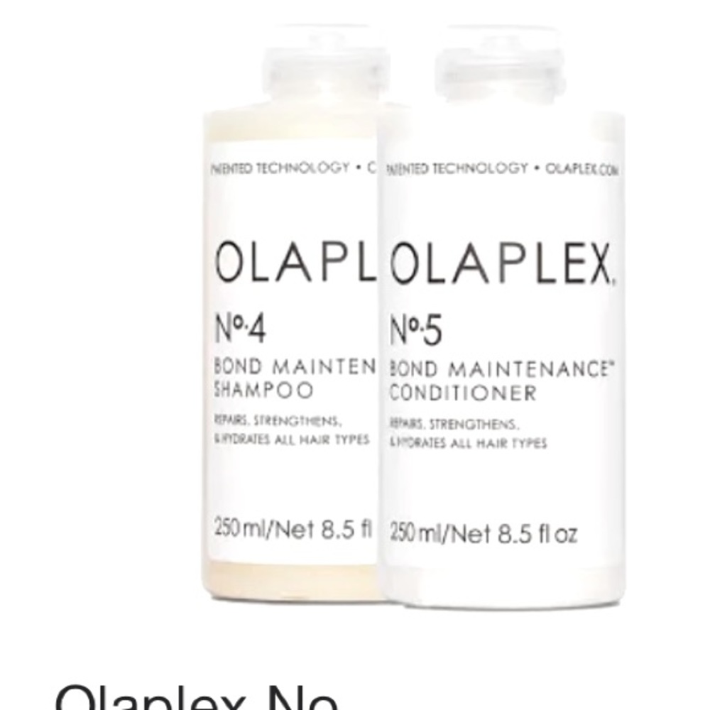 New Olaplex shampoo and conditioner.
